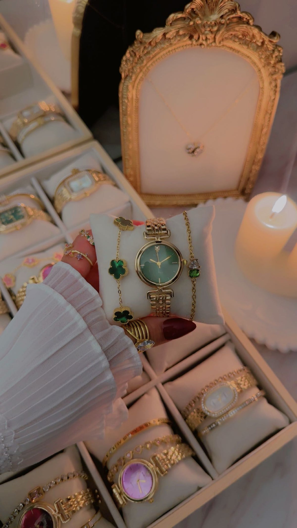 Emerald Watch Stack