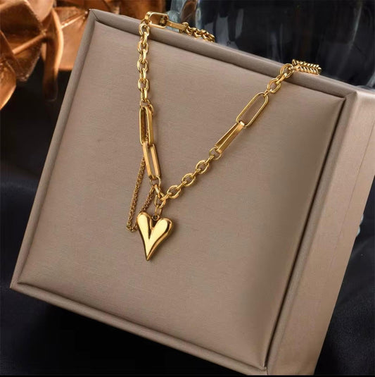 Linked Heart Necklace